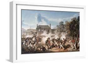 Defence of the Chateau De Hougoumont by the Flank Company, Coldstream Guards 1815, 1815-Denis Dighton-Framed Giclee Print