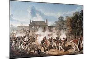 Defence of the Chateau De Hougoumont by the Flank Company, Coldstream Guards 1815, 1815-Denis Dighton-Mounted Giclee Print