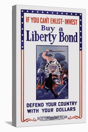 Defend Your Country with Your Dollars-null-Stretched Canvas