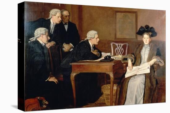 Defendant and Counsel, 1895-William Frederick Yeames-Stretched Canvas