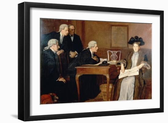 Defendant and Counsel, 1895-William Frederick Yeames-Framed Giclee Print