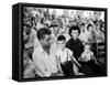 Defendant Roy Bryant with His Sons and Wife Carolyn During His Trial for the Murder of Emmett Till-Ed Clark-Framed Stretched Canvas