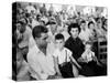 Defendant Roy Bryant with His Sons and Wife Carolyn During His Trial for the Murder of Emmett Till-Ed Clark-Stretched Canvas