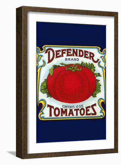 Defender Brand Tomatoes-null-Framed Art Print