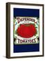 Defender Brand Tomatoes-null-Framed Art Print