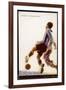 Defender Intercepts a Shooting Opportunity-null-Framed Art Print