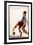 Defender Intercepts a Shooting Opportunity-null-Framed Art Print