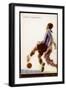 Defender Intercepts a Shooting Opportunity-null-Framed Art Print