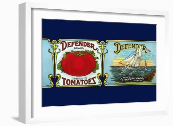 Defender Tomatoes-null-Framed Art Print