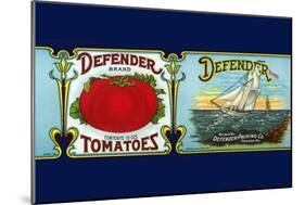 Defender Tomatoes-null-Mounted Art Print