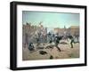 Defending the Fort: Indians Attack a U.S. Cavalry Post in the 1870S-Charles Schreyvogel-Framed Giclee Print