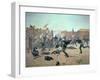 Defending the Fort: Indians Attack a U.S. Cavalry Post in the 1870S-Charles Schreyvogel-Framed Giclee Print