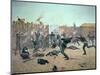 Defending the Fort: Indians Attack a U.S. Cavalry Post in the 1870S-Charles Schreyvogel-Mounted Giclee Print