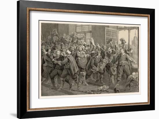 Defenestration of Prague-C.a. Dahlstrom-Framed Art Print