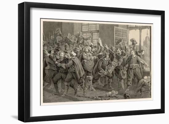 Defenestration of Prague-C.a. Dahlstrom-Framed Art Print