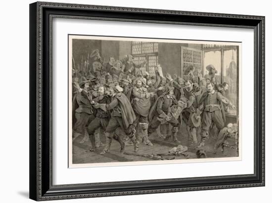 Defenestration of Prague-C.a. Dahlstrom-Framed Art Print