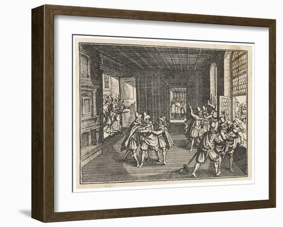 Defenestration of Prague-null-Framed Art Print