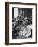 Defenestration-Alphonse Mucha-Framed Art Print