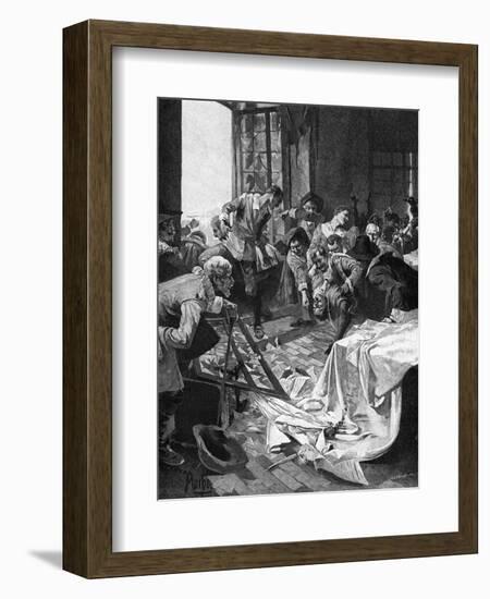 Defenestration-Alphonse Mucha-Framed Art Print