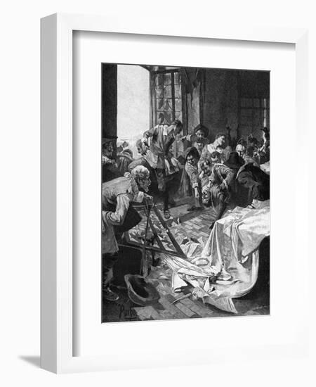 Defenestration-Alphonse Mucha-Framed Art Print