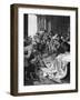Defenestration-Alphonse Mucha-Framed Art Print