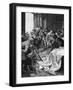 Defenestration-Alphonse Mucha-Framed Art Print