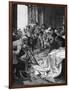 Defenestration-Alphonse Mucha-Framed Art Print