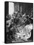 Defenestration-Alphonse Mucha-Framed Stretched Canvas