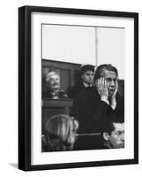 Defense Attorney Emile Pollack Pleading at Digne Court During Defense of Client Gaston Dominici-Thomas D^ Mcavoy-Framed Premium Photographic Print