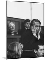 Defense Attorney Emile Pollack Pleading at Digne Court During Defense of Client Gaston Dominici-Thomas D^ Mcavoy-Mounted Photographic Print