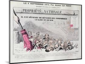 Defense De Deposer Des Immondices Le Long De Ce Mur, Caricature of Second Empire Politicians-Alfred Le Petit-Mounted Giclee Print
