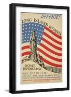 Defense! Long Island Women, c.1941-null-Framed Art Print