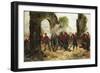 Defense of Porta Capuana or Battle of Volturno, 1860-Giovanni Fattori-Framed Giclee Print