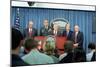 Defense Sec. Donald Rumsfeld Speaks to Press on Sept. 11, 2001-null-Mounted Photo