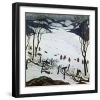 Defensive Position of the Vienna Infantry Regiment, 1915-null-Framed Giclee Print