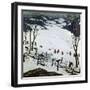 Defensive Position of the Vienna Infantry Regiment, 1915-null-Framed Giclee Print