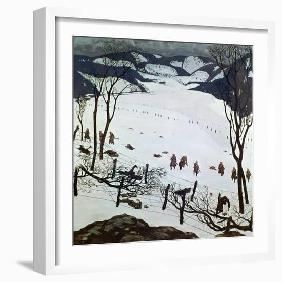 Defensive Position of the Vienna Infantry Regiment, 1915-null-Framed Giclee Print