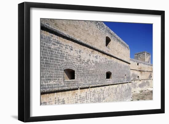 Defensive Wall, Castle Dentice of Frasso-null-Framed Giclee Print