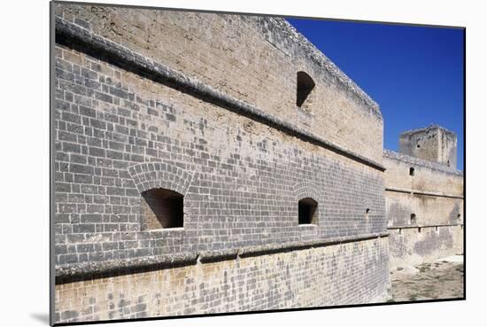 Defensive Wall, Castle Dentice of Frasso-null-Mounted Giclee Print