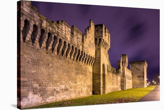 Defensive Walls of Avignon, A Unesco Heritage Site in France-Leonid Andronov-Stretched Canvas
