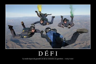 Defi Citation Et Affiche D Inspiration Et Motivation Photographic Print Allposters Com