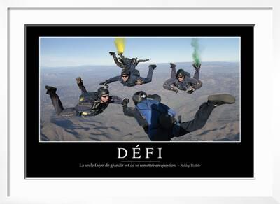 Defi Citation Et Affiche D Inspiration Et Motivation Photographic Print Allposters Com