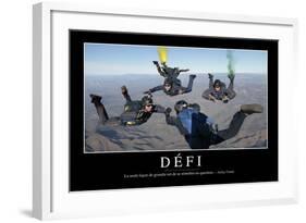 Défi: Citation Et Affiche D'Inspiration Et Motivation-null-Framed Photographic Print