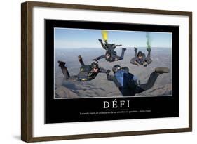 Défi: Citation Et Affiche D'Inspiration Et Motivation-null-Framed Photographic Print