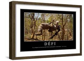 Défi: Citation Et Affiche D'Inspiration Et Motivation-null-Framed Photographic Print