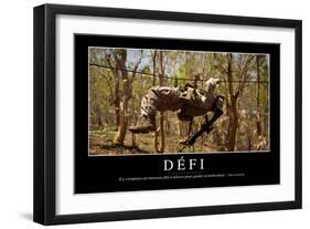 Défi: Citation Et Affiche D'Inspiration Et Motivation-null-Framed Photographic Print