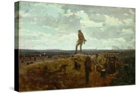 Defiance: Inviting a Shot before Petersburg, 1864 (Oil on Panel)-Winslow Homer-Stretched Canvas