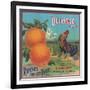 Defiance Orange Label - Venice Cove, CA-Lantern Press-Framed Art Print