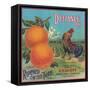 Defiance Orange Label - Venice Cove, CA-Lantern Press-Framed Stretched Canvas