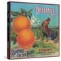 Defiance Orange Label - Venice Cove, CA-Lantern Press-Stretched Canvas